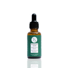 A bottle of Acneaway Elixir Salicylic Acid Serum with a dropper cap.