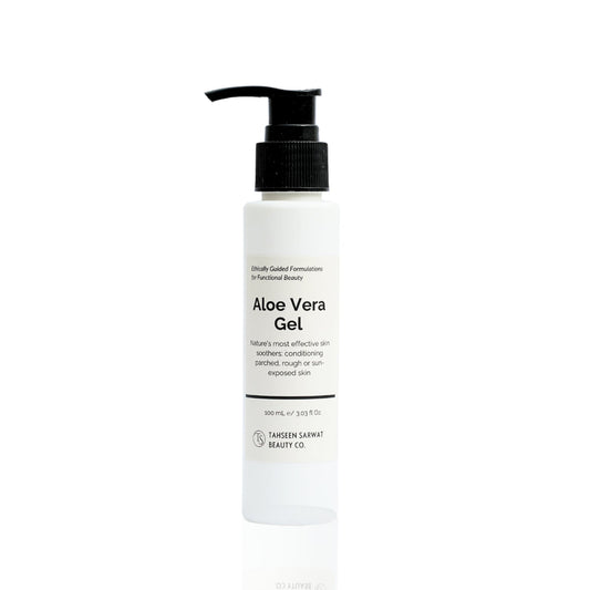 A pump bottle of TS Beauty Aloe Vera Gel.